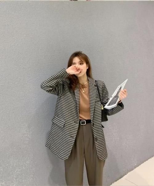  「格子」日常想穿的亮眼，一件格子西装帮你搞定，气质女人们早就发现了