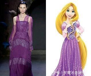 当迪士尼公主的礼服设计成现实中的服装，贝儿的最性感！