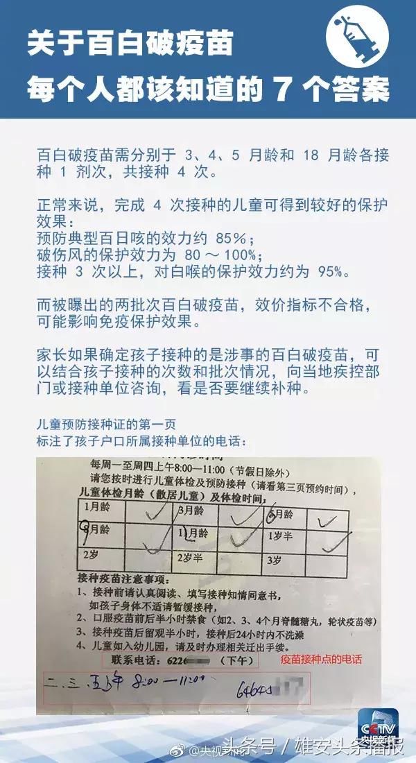 家长们不要恐慌，关于涉事的疫苗，雄安三县疾控中心有权威回应