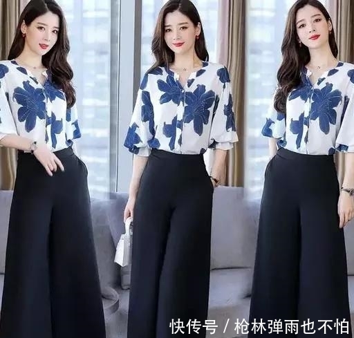 #经济#若是你45-65岁,经济允许,阔腿裤套装,高雅大气百搭出门人人夸