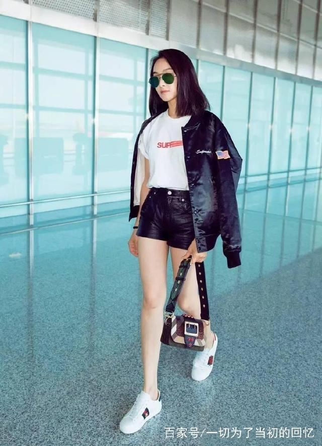 宋茜真敢穿！穿衣尽显修长白皙美腿，而图5傲人双峰一览无余