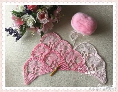 钩针编织教程图解 网红经典段染色三角形钩针披肩围巾大全 美极了