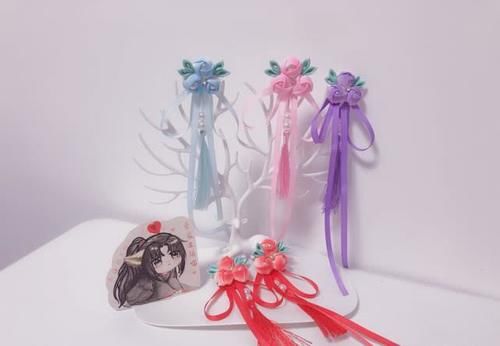  『花苞』古风花苞发夹自己做，美翻了！附教程