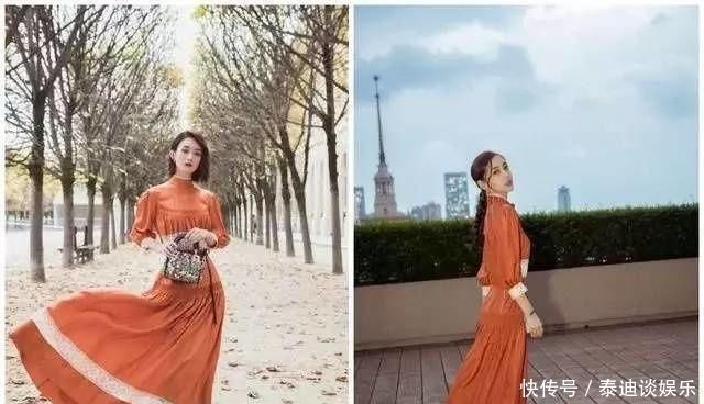 赵丽颖撞上杨颖，一个似超模一个像村花，差距一目了然