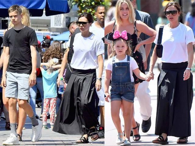 贝克汉姆一家出写真，贝嫂霸气，小七可爱，私服更出众！