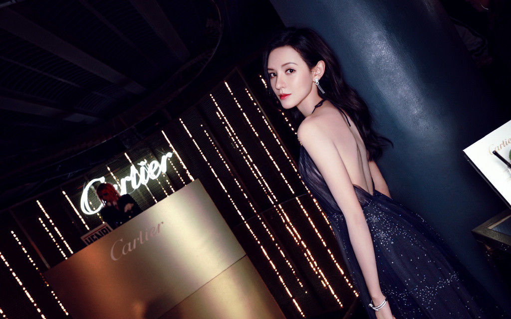 当张予曦杨颖舒淇同穿星空裙,终于知道了谁才是真女神