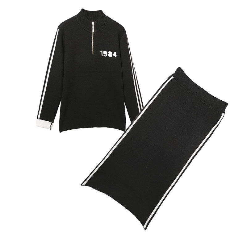 今年流行穿毛衣套装，清新俏皮，不冷不热，轻松穿出好气质