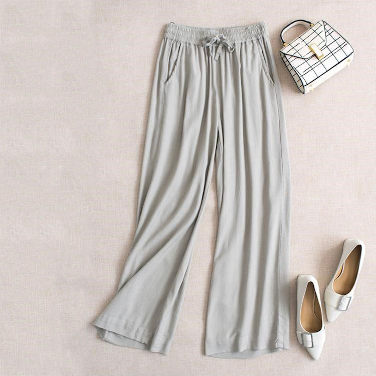 会打扮的女人，都不穿裙子了!穿一身，高挑阔腿裤，美的无与伦比