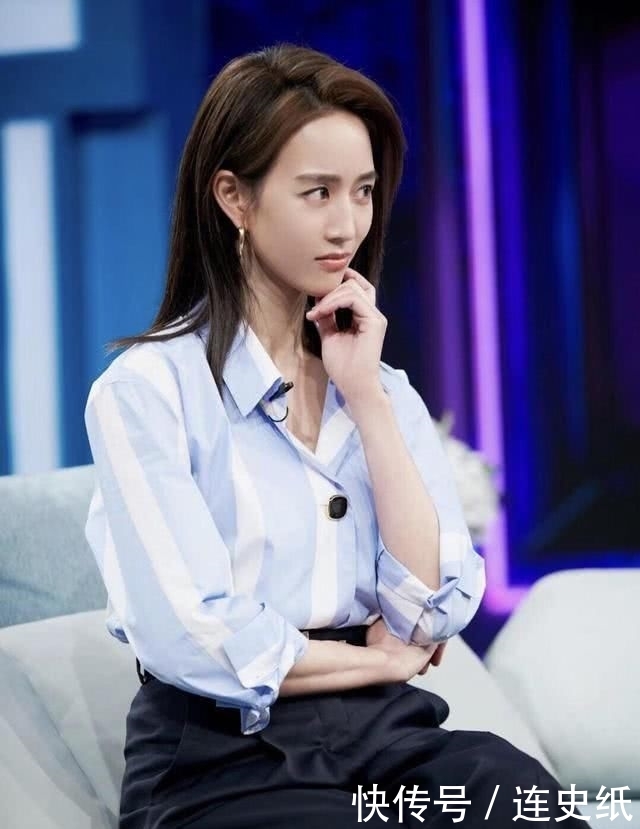 设计■张钧甯美得真让人嫉妒!穿条纹衬衫配9分阔腿裤,自带高级感炸裂