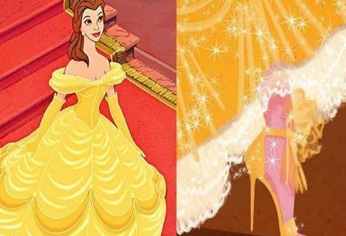 迪士尼公主们的裙子下都有怎样的风光?灰姑娘惊艳,花木兰太老土