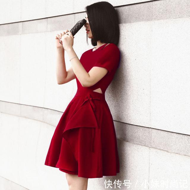 衣裙女@小个子女生想走到哪艳到哪,又怎能缺少小红裙的衬托