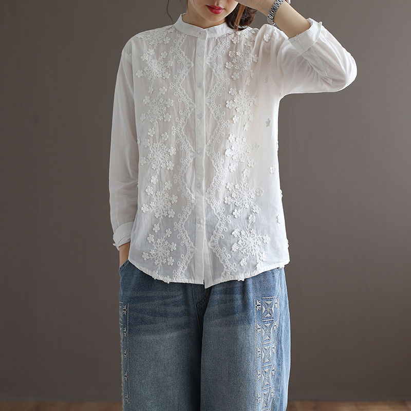 天，别再扎堆穿裙!试试棉麻开衫+衬衣，8070女人穿，超减龄