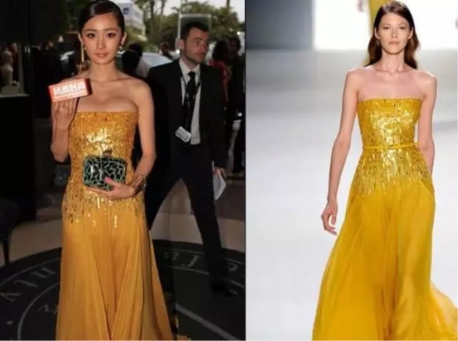 当女明星与模特撞衫,杨幂黯然失色,网友:还是迪丽热巴美