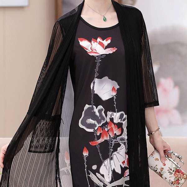 足足等了7天,这妈妈装终于出新款了,妈妈们穿美到让人招架不住