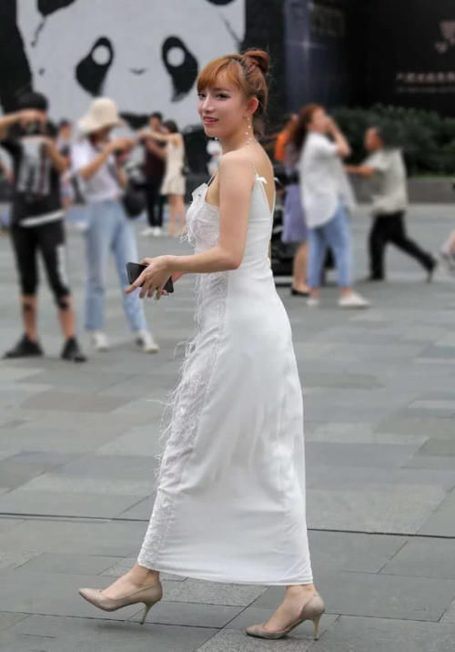 「女性」性感时尚的知性连衣裙美女,释放出女性迷人的魅力