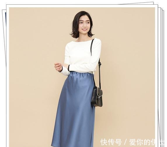提升:缎面半身裙的15种日系穿搭look,提升春季造型高级感的不二之选