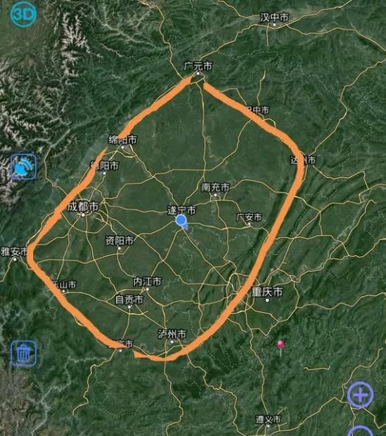 成都重庆建设环四川盆地高速：四川一地级市将成川渝中心？