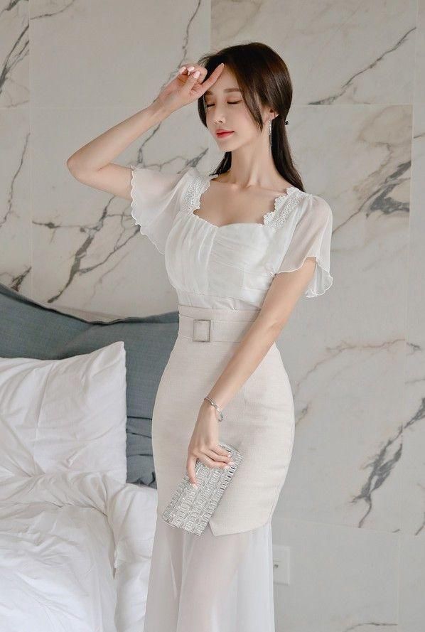  「透纱」孙允珠-清纯花蕾优雅透纱鱼尾裙鉴赏