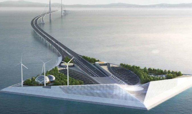  海底隧道@继“珠港澳大桥”之后，深中通道也已开建，打造海底隧