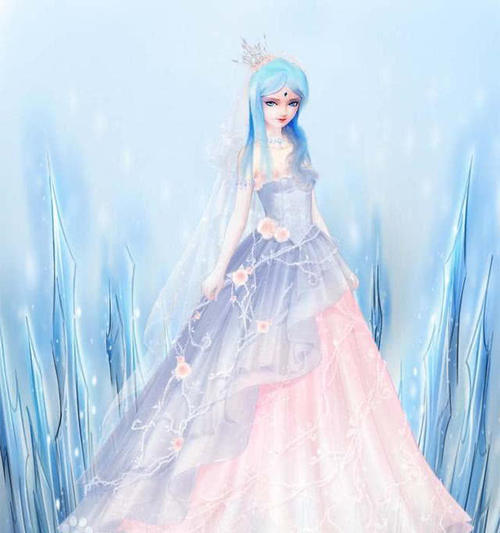 叶罗丽：当公主们穿上婚纱的时候，菲灵很美丽，冰公主像婚纱天使