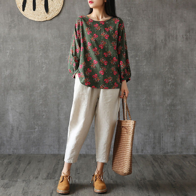 谁说丰满女人不好看?聪明女人都穿“苎麻衫”，显瘦显嫩洋气十足