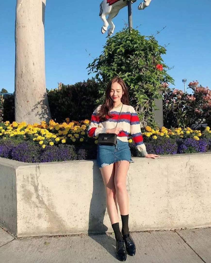 身高162的她是韩国最厉害的街拍女神!基础款就能穿出时髦高级感