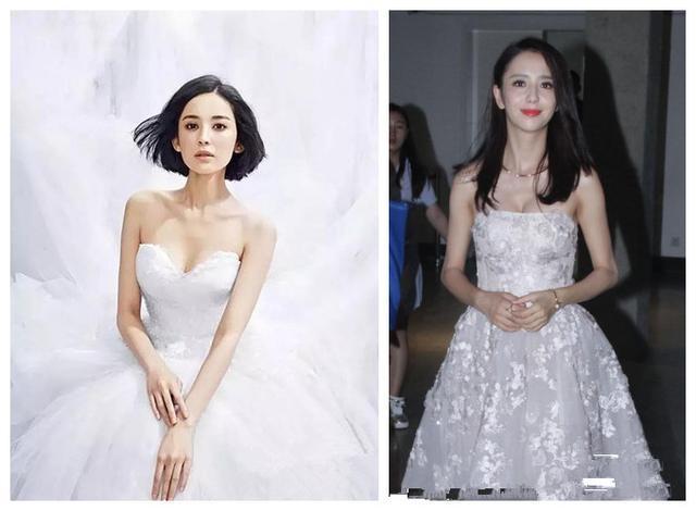 25岁古力娜扎撞衫33岁佟丽娅，同款长裙不同发型，网友：显老