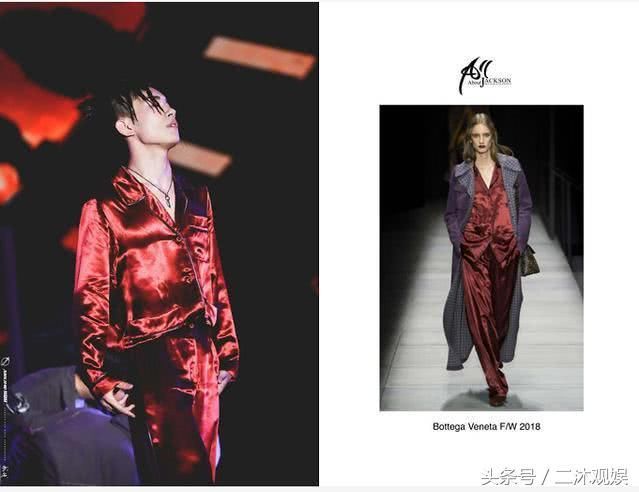 易烊千玺再次将女装穿出新高度，脏辫配V领红色睡衣，堪称妖孽！