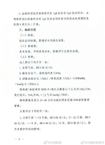  「诊疗」新冠肺炎诊疗方案第七版