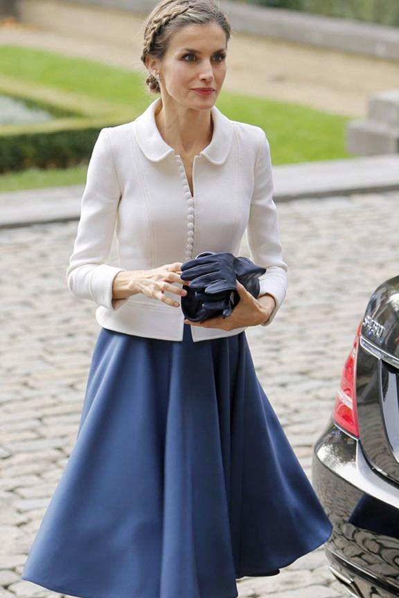 莱蒂齐亚和凯特王妃穿白色很出众! 清爽的颜色、简约风格真撩人!