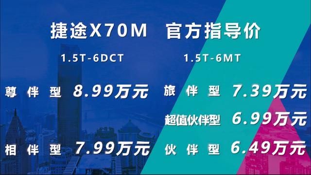  【上市】6.49万元起 送终身免费保养，国民好车捷途X70M上市