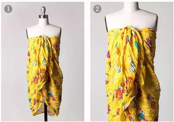 去海滩度假戏水无需泳衣？开玩笑？真的，DIY一条围巾就ok了！