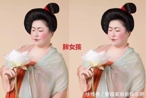 「增肥」当女生穿上汉服,胖女孩VS瘦女孩,网友:我想增肥了