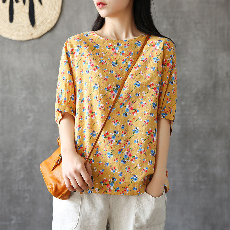 文艺复古风的棉麻女装，穿起来特别藏肉显瘦，胖女人都喜欢的