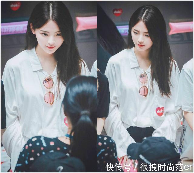 杨超越厉害了，穿这条短裤就亮相活动，网友：想把腿上的毛拔掉！