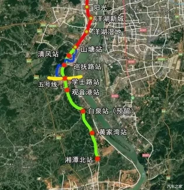  湘潭@长沙地铁3号线将通到湘潭，厉害了长株潭