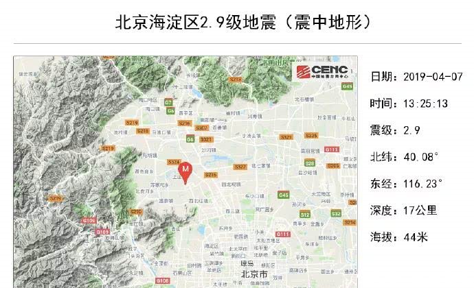 刚刚，北京地震了！最新地震风险度指数排名在这…