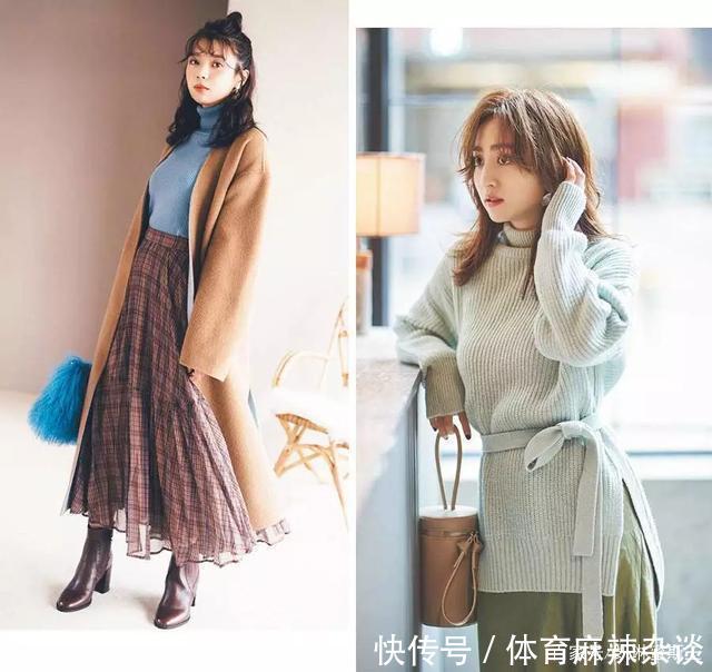 满分:大衣+长裙,早春保持优雅!日系上班族裙装搭配,精致女人味满分