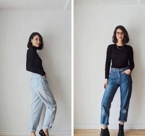  #面料#牛仔裤如何穿出帅气感？18套极简风穿搭示范，低调显品质！