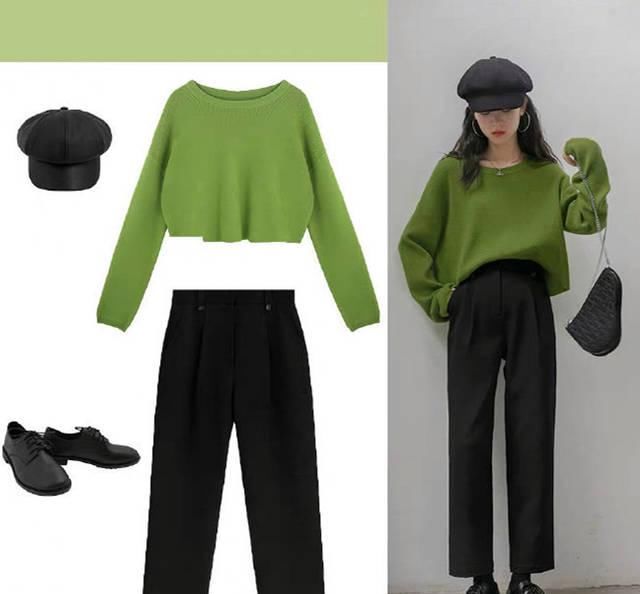 『暗淡』生活太暗淡,你需要一抹绿色来点缀给你的穿搭增添生命力