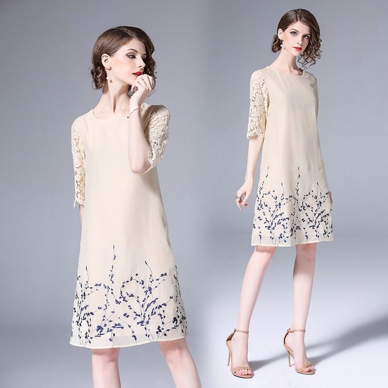 有一种中国风:“绣花裙”，比旗袍洋气，比欧货裙高贵，巨美嫩3