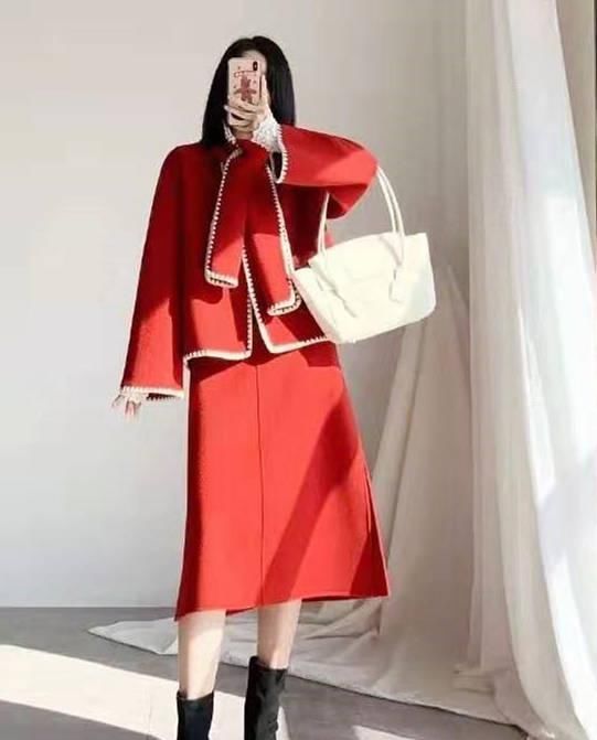  「开启」过年红色系仙女穿搭，开启时尚之旅，你get到它的美了吗？