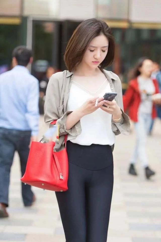 知性小姐姐优雅紧身裤