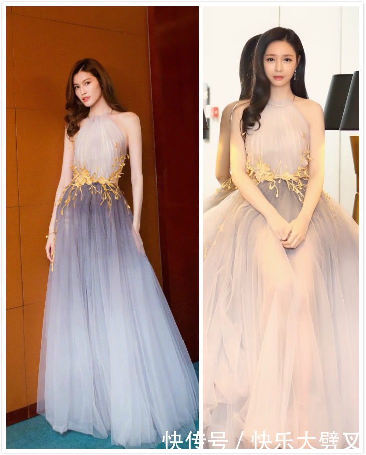 沈梦辰何穗同穿仙女裙，水蛇腰与水桶腰的相遇，何穗赢得太轻松！