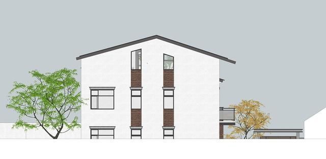 农村盖别墅一定要带平顶，可以晒粮食，这栋造价50万的别墅不错