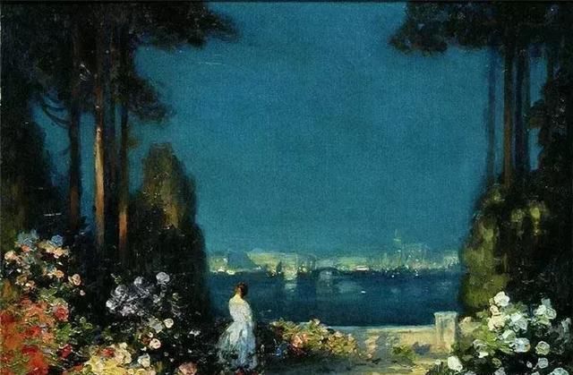 一组浓浓英伦风情的风景油画