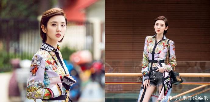 唐艺昕很惊艳了! 绣花衬衫中间开叉到肚脐眼, 网友: 这身材我服了