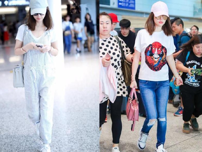 林心如启程纽约时装周, 自信搭配平底鞋, 颜值居然回春了!