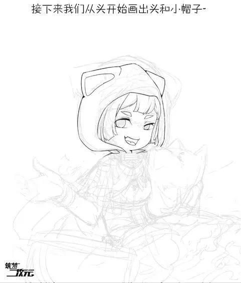 绘画教程|喂?我是小红帽，大灰狼在我手里