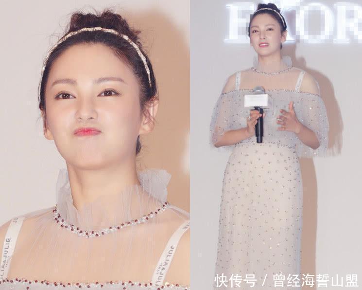 白衬衫黑短裙, 张雨绮穿出“水桶腰”! 网友: 丢人丢到国外了!